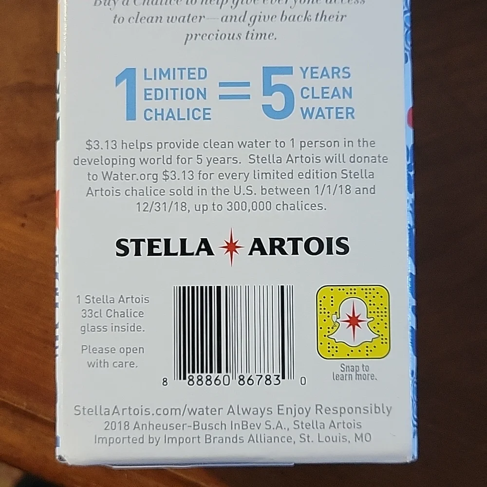 NEW STELLA ARTOIS 33cl Mexico Chalice Limited Edition Glass 2018  Silvana Avila